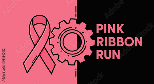 Pink Ribbon Run: An Illustrative Representation of Breast Cancer Awareness and Charity