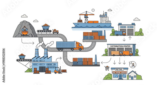 Global Supply Chain Logistics: From Raw Materials to Retail Distribution