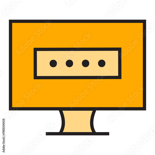 locked monitor screen