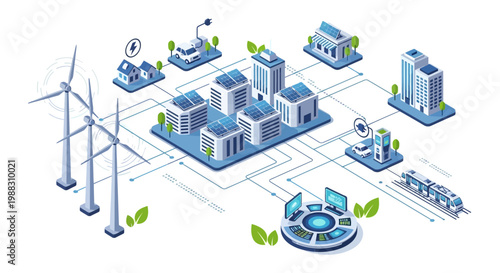 Smart City Energy Grid: Renewable Power, Electric Vehicles, and Smart Buildings