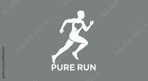 Pure Heart Runner Silhouette With Text
