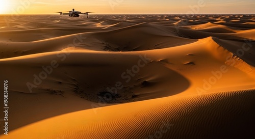 sunset in the sahara desert