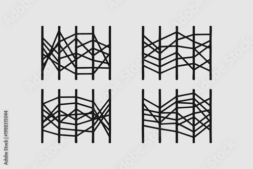 Abstract Scaffolding and Lattice Structural Patterns
