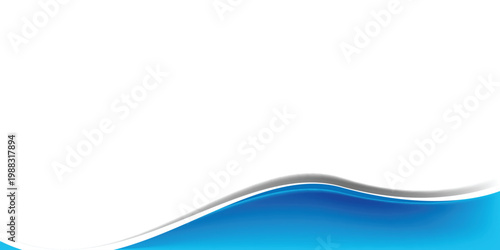 Abstract blue wave flowing design background with smooth curved motion lines for modern business template wallpaper and banner artwork