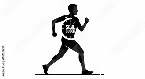 Runner Embodies Determination, Pushing Boundaries with Time, Soul Clock, Fitness, and Goals