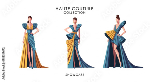 Haute Couture Fashion Collection Showcase.