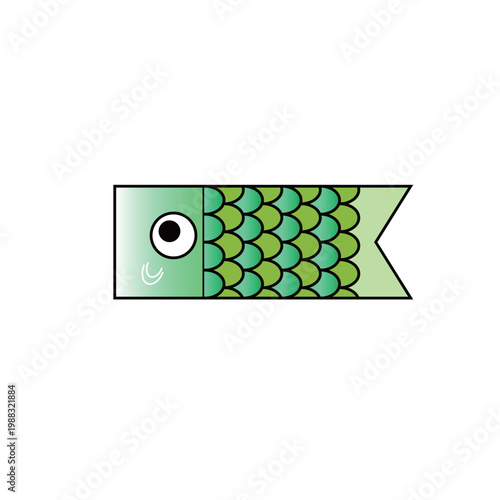 Japanese koinobori carp flags for Children’s Day illustration