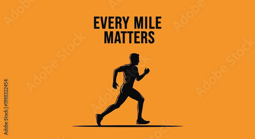 Runner in Silhouette Illustrates the Concept of Persistence and Effort in Fitness Pursuits