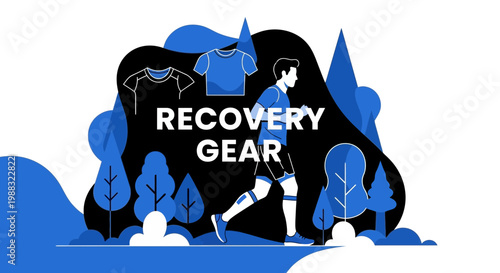 Runner in Motion Demonstrating Recovery Gear and Athletic Apparel for Enhanced Performance