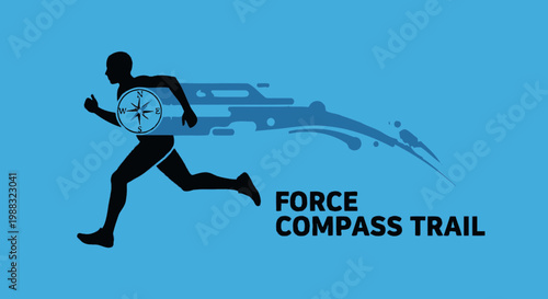 Runner Navigating The Course Direction Symbolizing Trailblazing And Endurance
