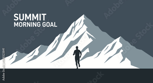 Runner Reaching Summit: Visualize Your Daily Goals And Achieve Success In Every Endeavor