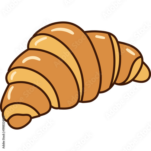 Fresh Baked Croissant Illustration