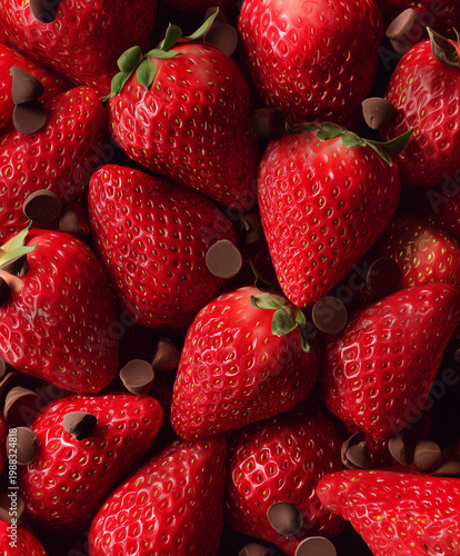 strawberries on the market