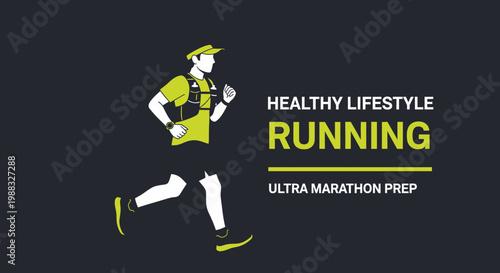 Runner Training Rigorously for an Ultra Marathon to Achieve Healthy Lifestyle