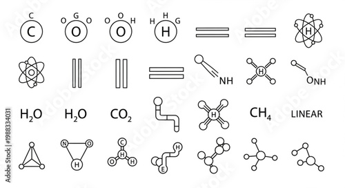 Collection of Chemical Formulas and Molecular Structures.