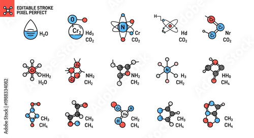 Collection of chemical molecular structures and formulas.