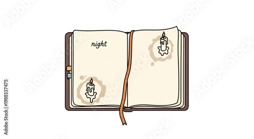 Open notebook with minimal design representing journaling and note taking.