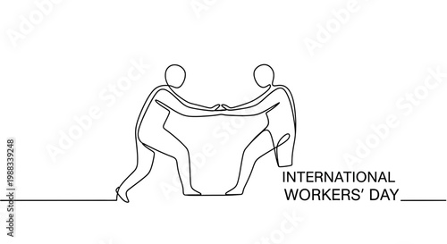 Two Workers United Labor Day.