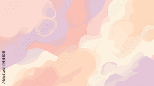 A vibrant abstract background with soft pastel colors and gentle shapes