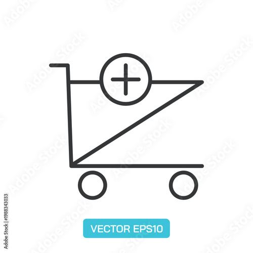 Shopping Cart Icons. Thin Line Symbol Elements Collection.