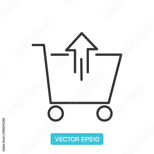 Shopping Cart Icons. Thin Line Symbol Elements Collection.