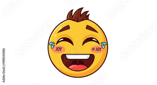 Joyful Emoji Laughing with Tears of Joy.