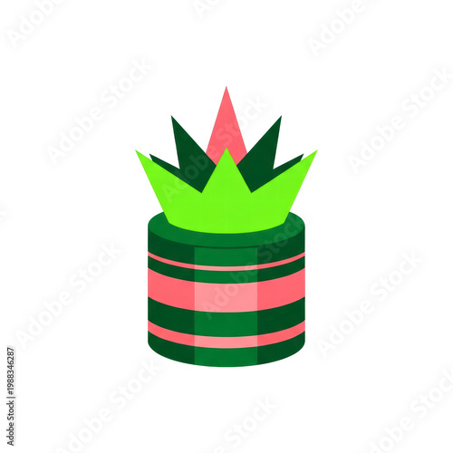 Stylized crown icon on a dark background