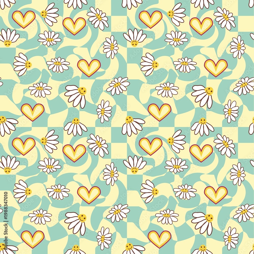 Fototapeta premium floral and tropical with fruits in the background and wallpaper pattern