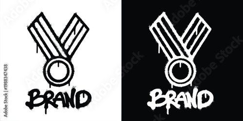 Medal Urban graffiti style logo