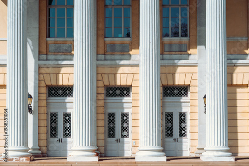 Haus der Geschichte, Darmstadt, Germany — Neoclassical Facade with Six Corinthian Columns and Ornate Carved Capitals