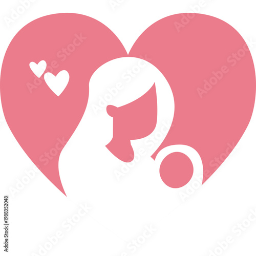 Mother and Baby Love Icon