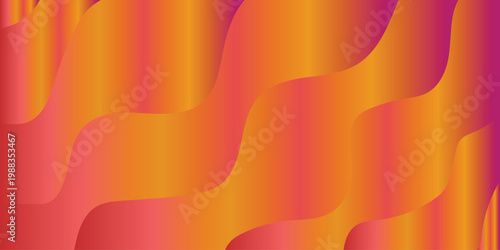 Orange and pink wavy gradient background abstract fluid