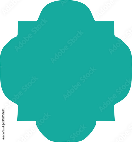 Abstract cloud computing concept shown as a speech bubble with map and geography elements in a vector illustration