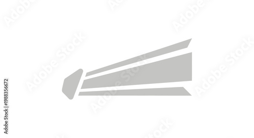 Abstract design with linear elements radiating outwards on a white background without commas