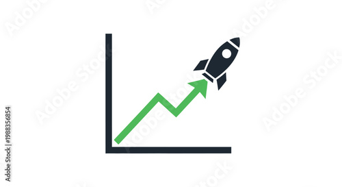 Rocket launch indicating financial growth and progress in business development