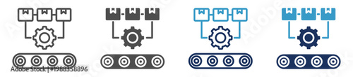 assembly sequence multi purpose icon set