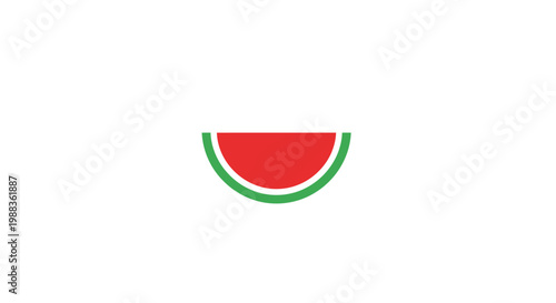 Free Download Minimalistic watermelon slice illustration showcasing vibrant colors and fresh food concept - GFXLoad