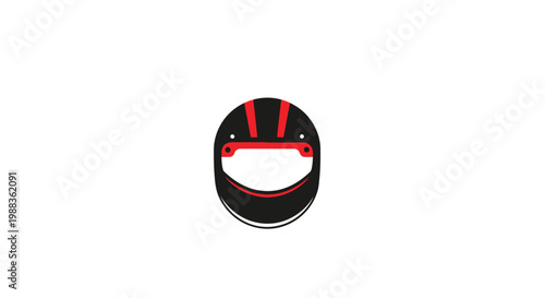 Minimalist helmet design in black and red, perfect for safety, sport, and speed Free Download Minimalist helmet design in black and red, perfect for safety, sport, and speed - GFXLoad