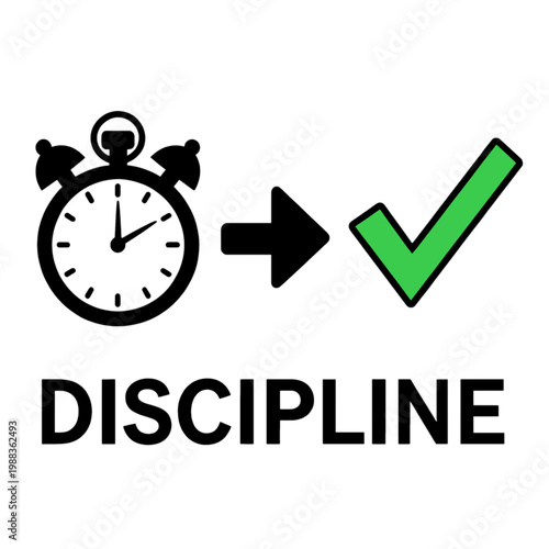 Discipline Timer Turning Into Checkmark Icon