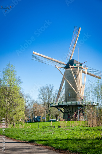 Εκτύπωση καμβά dutch windmill in the netherlands