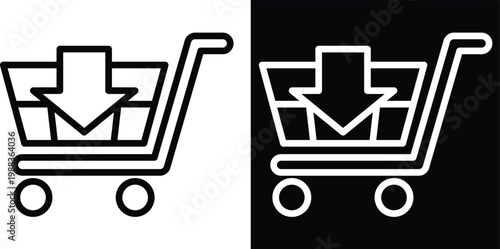 buy Two-tone version in black and white background