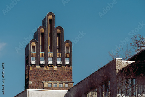 Hochzeitsturm Darmstadt — Art Nouveau Wedding Tower, Mathildenhöhe UNESCO World Heritage, Germany
