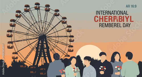 People at amusement park.