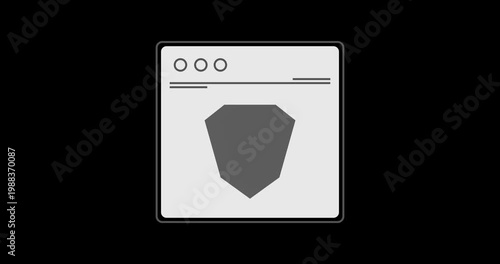 Web Protection Cyber Security Data Privacy Shield Internet Security Concept