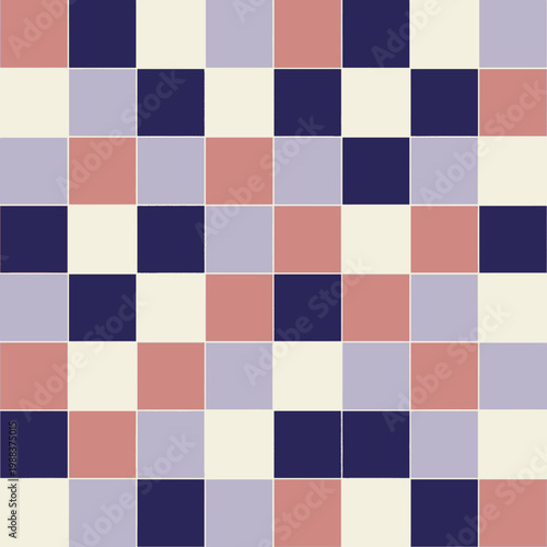 A colorful geometric pattern of squares fills the entire frame with no main subject.