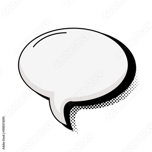 Comic Style Speech Bubble