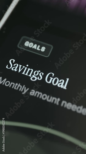 Savings Goal tool for managing financial targets