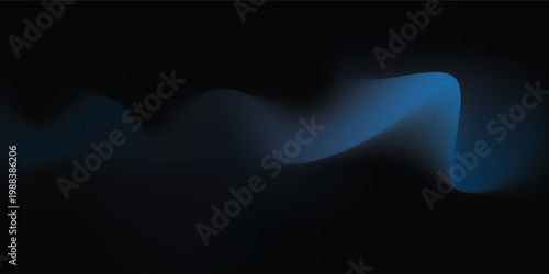 Dynamic abstract blue light wave flowing gracefully on a dark background creating a modern visual effect.