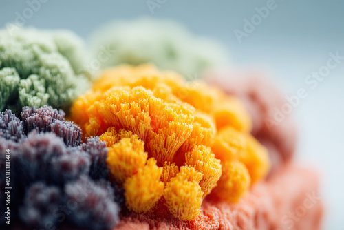 young girl curiously shows her reflection to dog moment of fascination