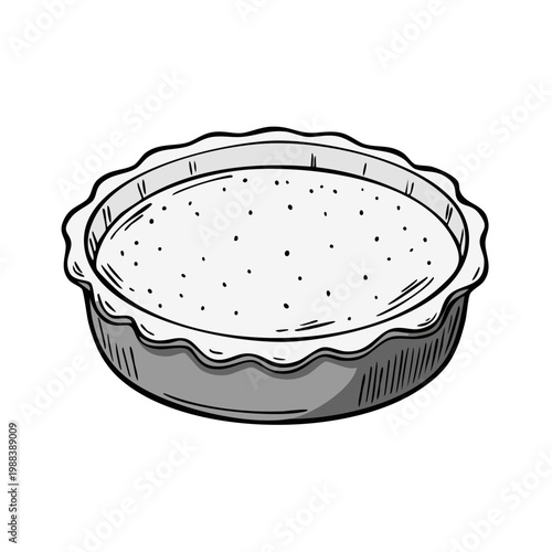 Simple Unbaked Pie Crust Ready for Filling Delicious Baked Dessert Preparation